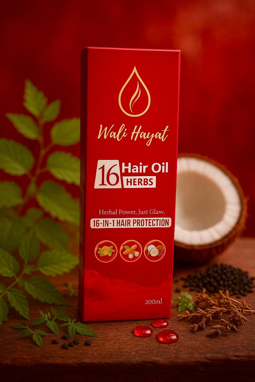Advanced 16-Herb Formula for Hair Fall Control