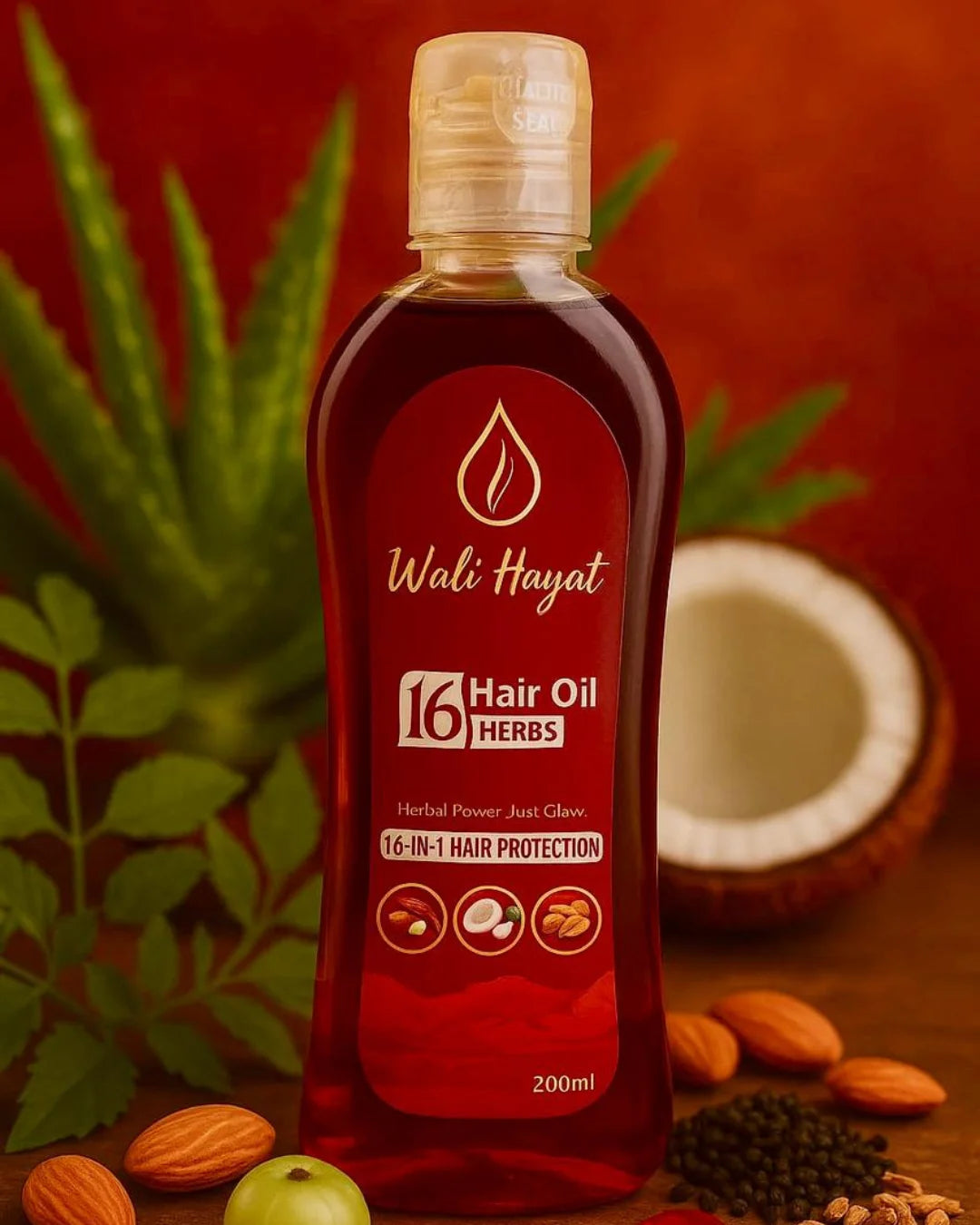 Advanced 16-Herb Formula for Hair Fall Control